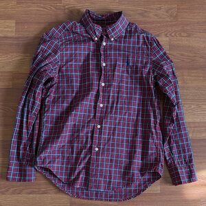 Boys size 14-16 Ralph Lauren Plaid Button Down Shirt